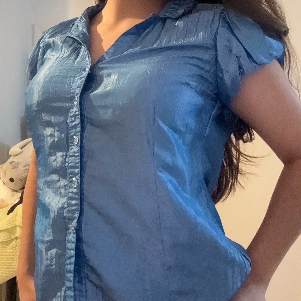 Harve Benard Blue Button Down Shirt